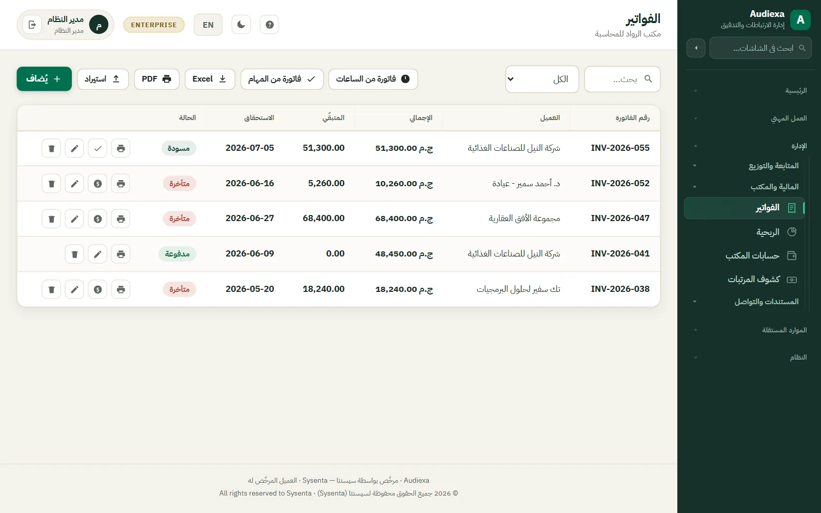 Audiexa: الأتعاب